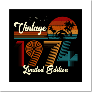 Vintage 1974 Shirt Limited Edition 46th Birthday Gift Posters and Art